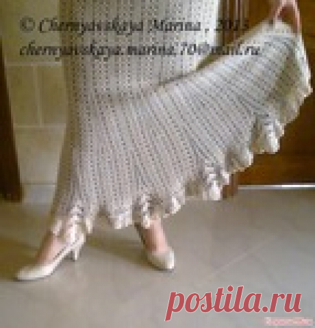 Юбка - годе " ЛИСТИКИ"