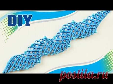 The Blue Lagoon - Macramé Bracelet Tutorial - YouTube Голубая лагуна - Урок по браслету из макраме