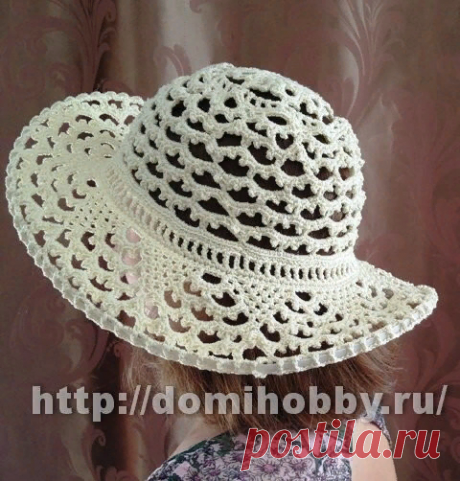 Летняя шляпа крючком...