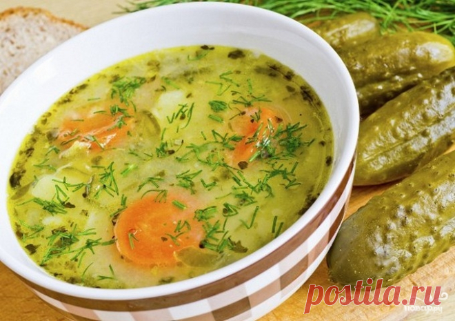 Рассольник с перловкой и солеными огурцами рецепт с фото пошагово