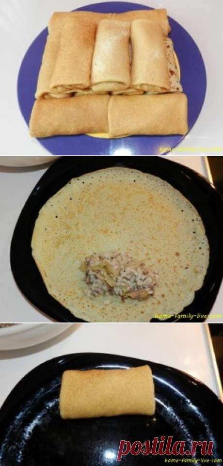 блины фаршированные рыбной консервой