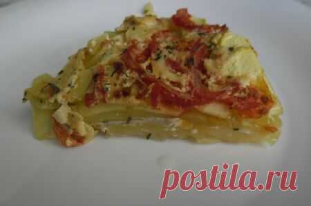 Картофельная запеканка с мясом и кабачками рецепт