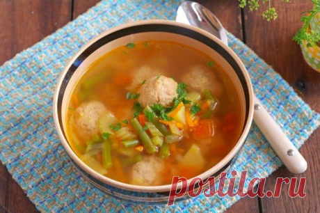 Суп с фрикадельками и кус-кусом