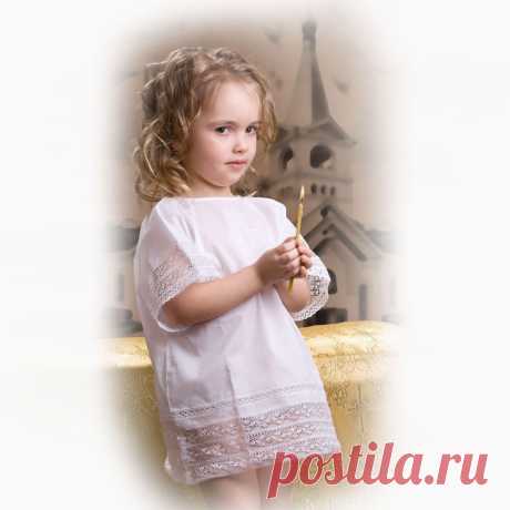 Сорочка крестильная детская | Артикул: ВКР-4063 | Детская одежда