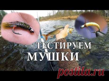 Испытание новых мушек. Ловля хариуса на горной реке. Часть первая