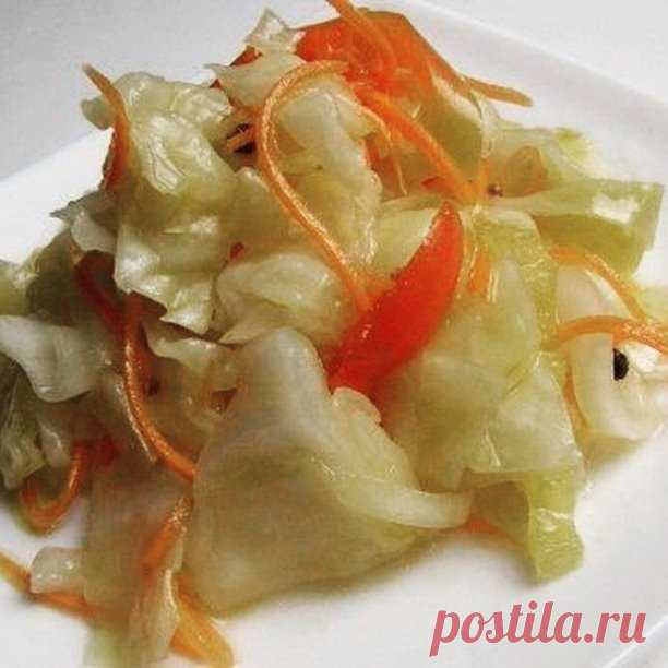 Быстрая маринованная капуста 
