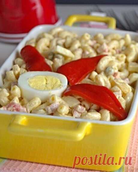Кубинский макаронный салат с ветчиной и ананасом | ПРОСТО ВКУСНО | Яндекс Дзен