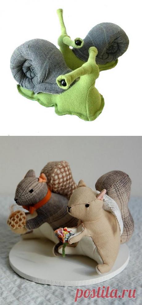 Оригинальная Улитка и Белка. Выкройки..