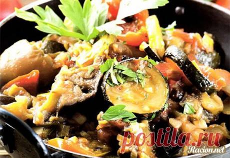Рецепт Овощное рагу с баклажанами в домашних условиях