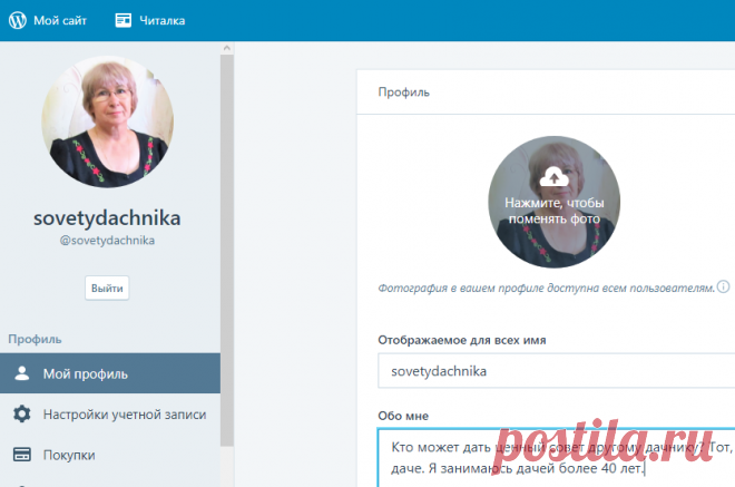 Настройки сайта на WordPress - Помощь пенсионерам