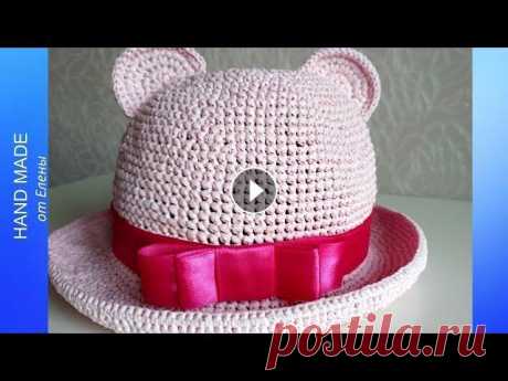 #BABY_МАРАФОН. Детская шляпка с ушками из рафии Ispie. В данном видео вяжем шляпку с ушками. Деткам очень нравятся такие аксессуары)) Если у Вашего ребенка будет такая шляпка, он будет неотразим! BABY_МАРА...