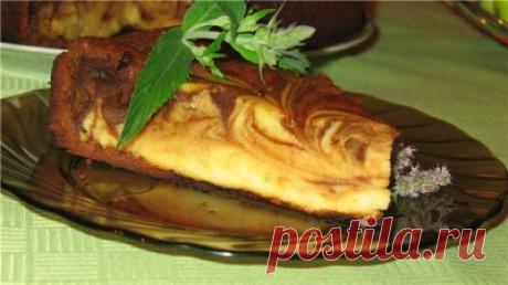 Творожно-шоколадная запеканка “Мраморная” : Выпечка сладкая