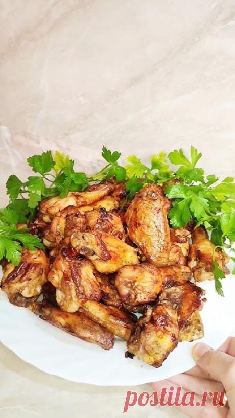 Мариновать не нужно! Быстрый #рецепт куриных крылышек в духовке!