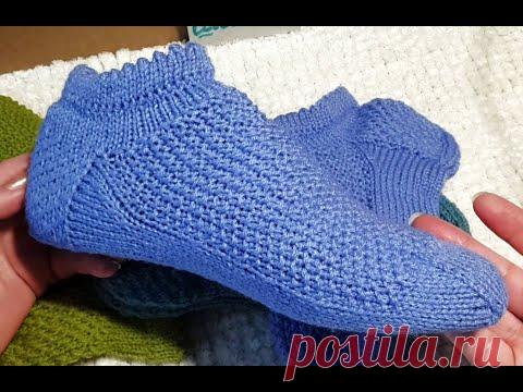 Короткие носочки/ Способ убавления петель на мысок