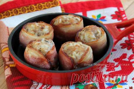 Тефтели в духовке в беконе | Русская кухня