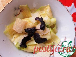 Карпаччо из кабачков - кулинарный рецепт