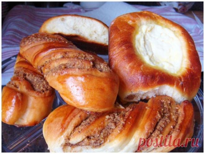 Классика русской кухни - ватрушки, а также ореховые булочки - вертушечки . - Простые рецепты Овкусе.ру