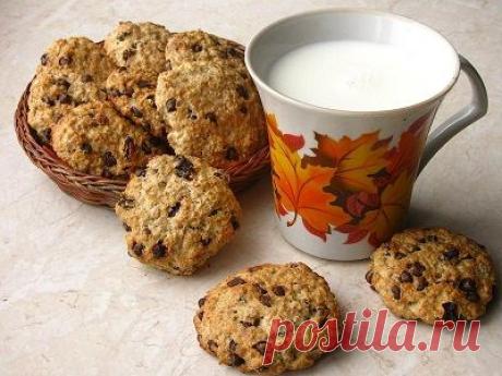 Овсяное печенье с шоколадом