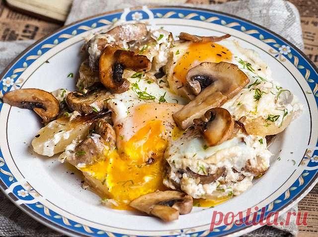 Яичница, запеченная с картофелем и сливками — Gotowim-Live