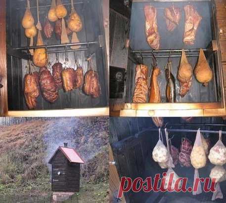 САМОДЕЛЬНАЯ КОПТИЛЬНЯ ХОЛОДНОГО КОПЧЕНИЯ.