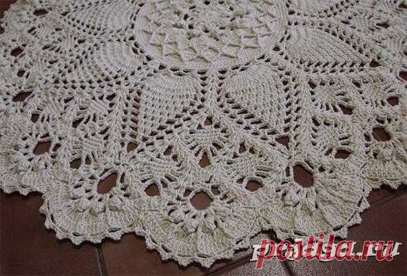Круглый коврик крючком от Патрисии Кристофер