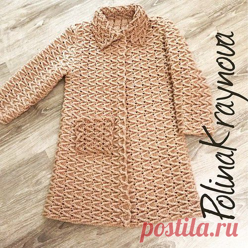 пальто крючком