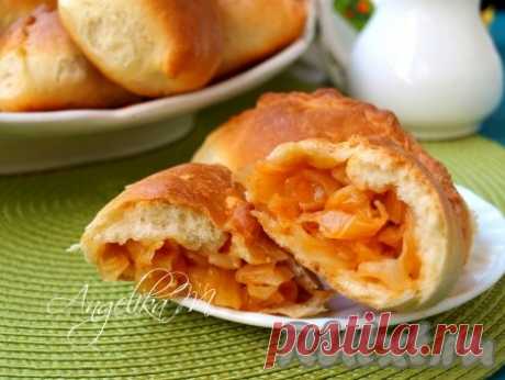 Постные пирожки с капустой в духовке - рецепт с фото