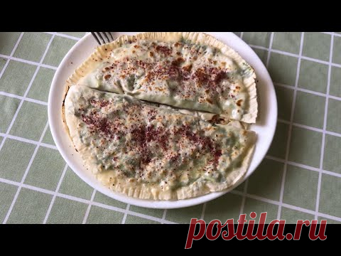 КУТАБЫ С ГОВЯЖЬИМ МЯСОМ И ЛЕЗГИНСКИЕ АФАРАР С ЗЕЛЕНЬЮ И СЫРОМ