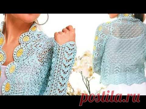 Вязаный крючком жакет для Милых Женщин 2020 Модели - Crocheted jacket for Cute Women 2020 Models