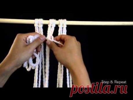 DIY Macrame: Square knot (left facing)