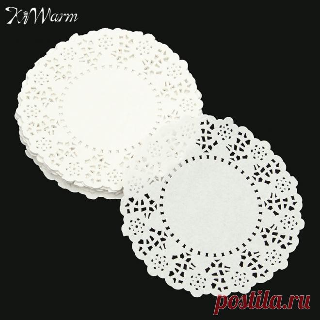 100 Шт./лот 4.5 Дюймов Vintage Романтический Цветок Тиснением Круглый Бумажные Кружева Салфетки Свадьба Украшения Дойли Бумаги Корабля Подарки купить на AliExpress