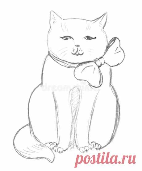«Sitting cat sketch stock illustration. Illustration of hand » — карточка пользователя slavashishaev в Яндекс.Коллекциях