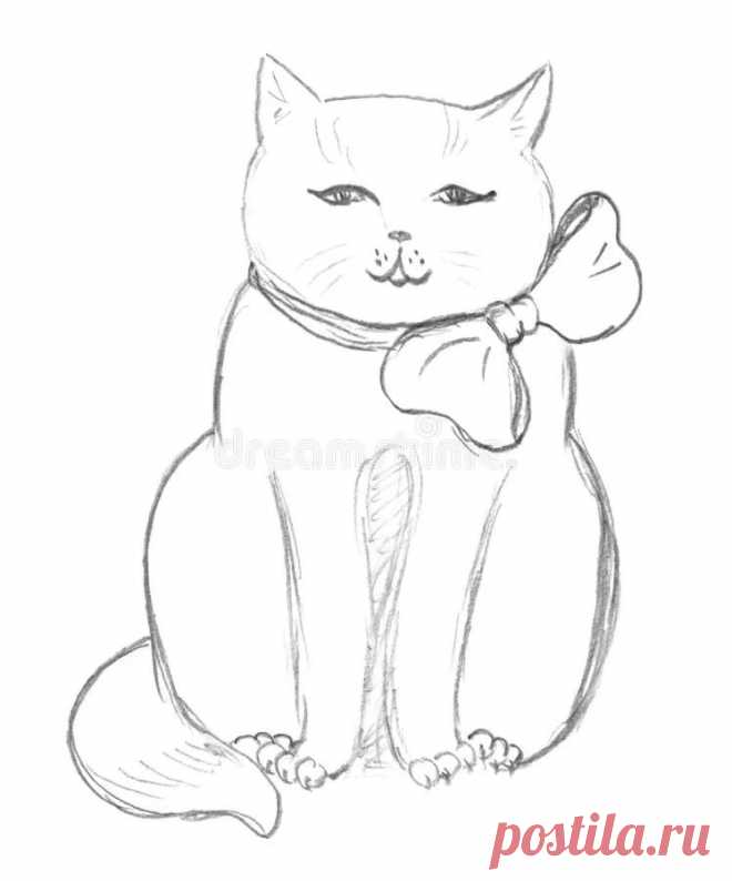 «Sitting cat sketch stock illustration. Illustration of hand » — карточка пользователя slavashishaev в Яндекс.Коллекциях