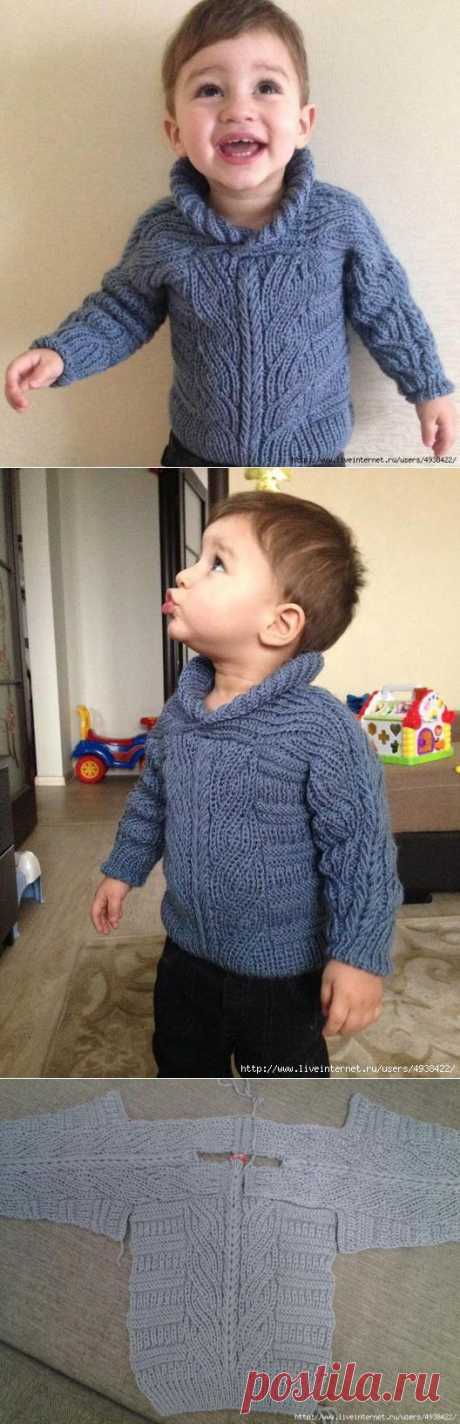Детский свитер (Brioche Stitch Baby Sweater)