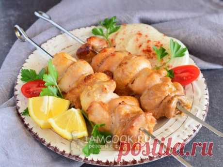 Шашлык из куриного филе в духовке