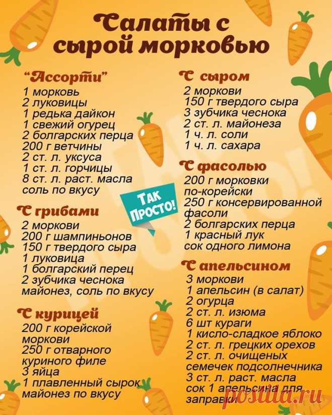 Девочки  забираем себе рецептики обалденных салатиков с морковью