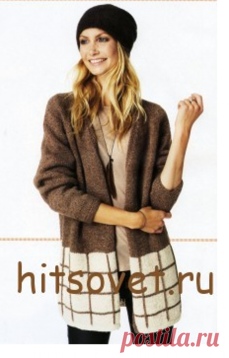 Вязаный кардиган 2016 с описанием