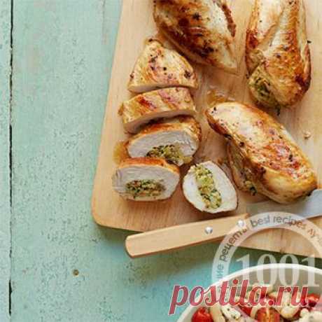 Рецепт рулета из куриного филе с овощами - Рулет