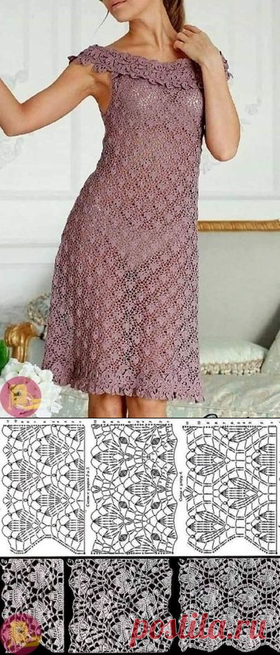 Красивый узор крючком для платья и не только — DIYIdeas