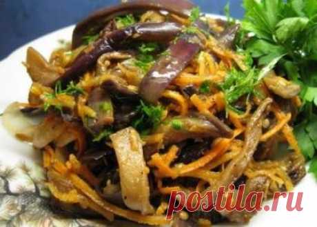 Баклажаны по-корейски - Простые рецепты Овкусе.ру