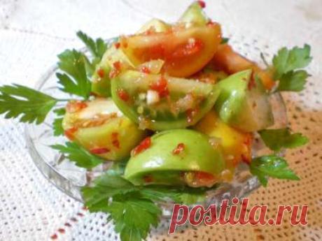 КАК БЫСТРО И ВКУСНО ЗАСОЛИТЬ ЗЕЛЕНЫЕ ПОМИДОРЫ