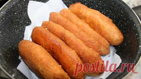 Жареные пирожки с мясом на сковороде из дрожжевого теста
