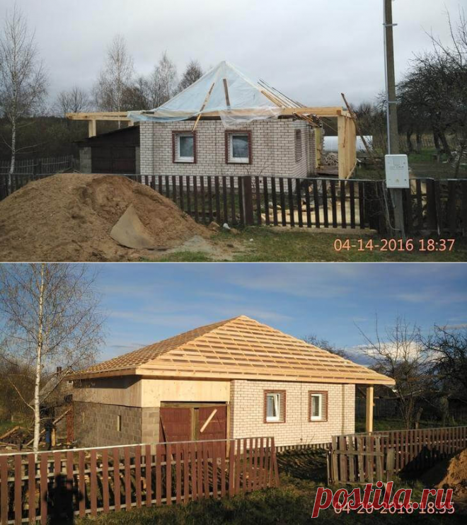 Переделка старой дачи с пристройкой мансарды