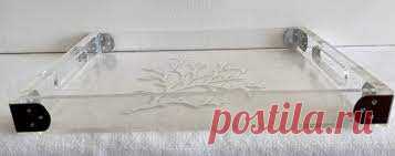 Vintage 3/8” brown Lucite Acrylic Letter Tray - Google Search