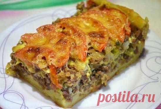Мясной пирог из картофельного теста — ПЕЛЬМЕШКИ.ru