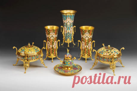 Французская горячая эмаль - техника Сhampleve enamel (Шамплеве)