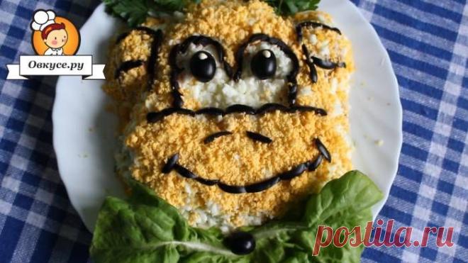 Новогодний салат «Обезьянка» / Простые рецепты