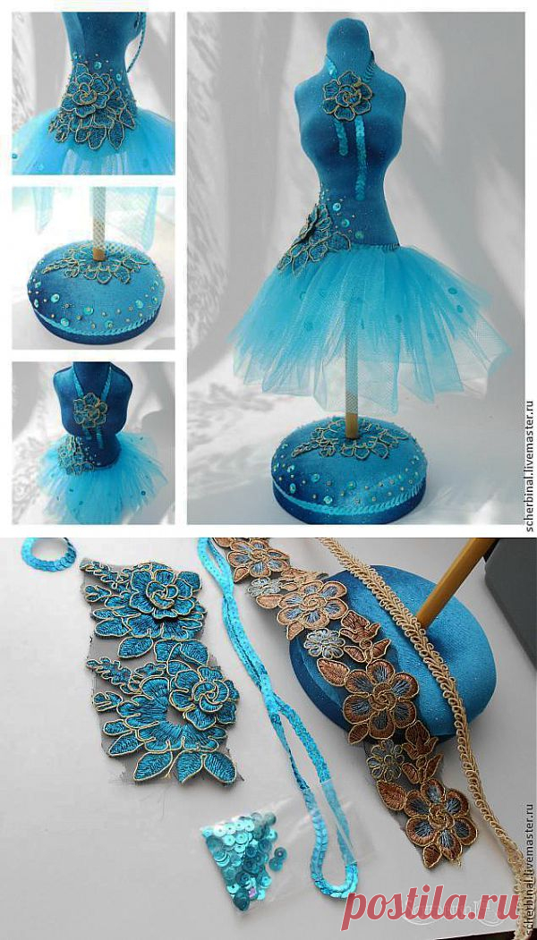 Игольница-манекен. Мастер-класс - Ярмарка Мастеров - ручная работа, handmade