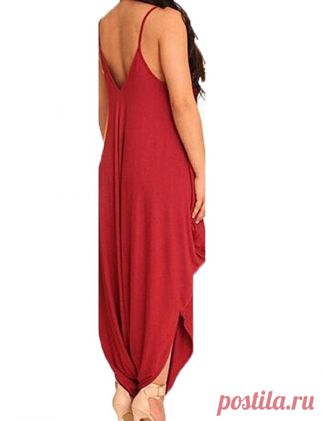 romper fashion Picture - More Detailed Picture about Sexy Deep V Backless Red Jumpsuit Women 2015 New Plus Size Summer Style Rompers Womens Jumpsuit Loose Long Pants Rompers Overall Picture in Jumpsuits & Rompers from Shenzhen Bothwinner Plastic Electronic Factory | Aliexpress.com | Alibaba Group