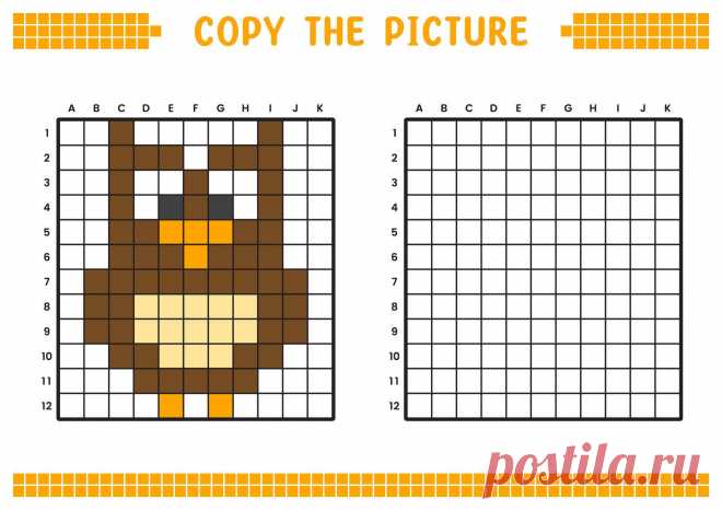Copy The Picture, Complete The Grid Image. Educational Worksheets  36E Copy The Picture, Complete The Grid Image. Educational Worksheets  image and visual related images